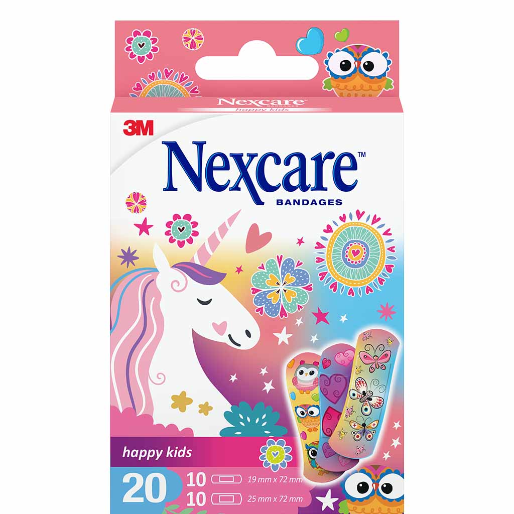 Nexcare Pansement Kids Licorne - 20 Pansements - NEXCARE - Duty Free
