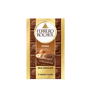 Rocher Tablets Classic 3X90g - FERRERO ROCHER - Duty Free Rocher Tablets Classic 3X90g - FERRERO ROCHER - Duty Free