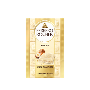 Rocher Tablets White 3X90g - FERRERO ROCHER - Duty Free Rocher Tablets White 3X90g - FERRERO ROCHER - Duty Free