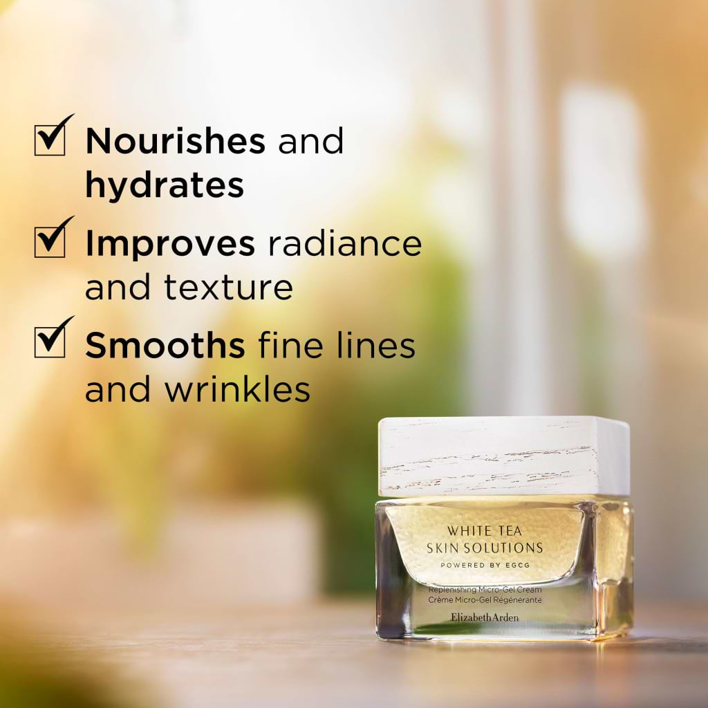 Elizabeth Arden White Tea Skin Solutions Replenishing Micro-Gel Cream 50ml - ELIZABETH ARDEN - Duty Free