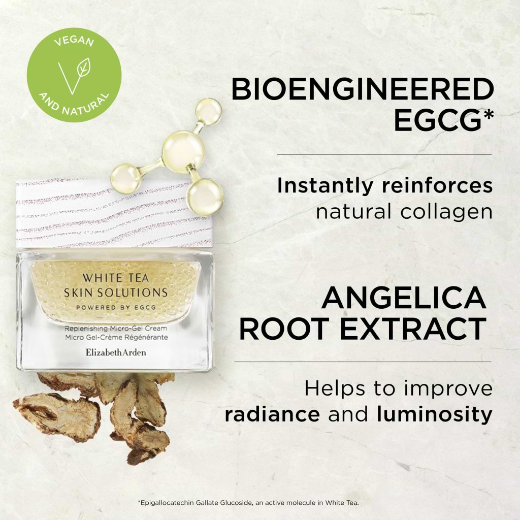 Elizabeth Arden White Tea Skin Solutions Replenishing Micro-Gel Cream 50ml - ELIZABETH ARDEN - Duty Free