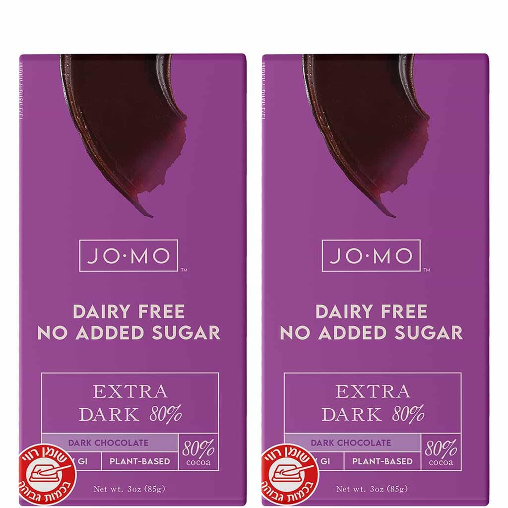 Jomo Set Extra Dark 80% Sugar Free Chocolate X2 85g - JOMO - Duty Free