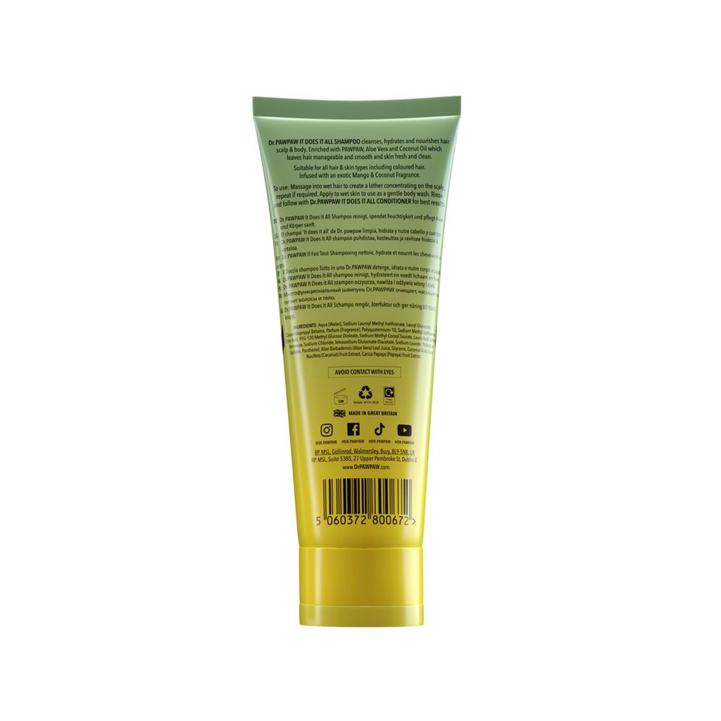 Dr.pawpaw Hair Shampoo 200ml - DR.PAWPAW - Duty Free