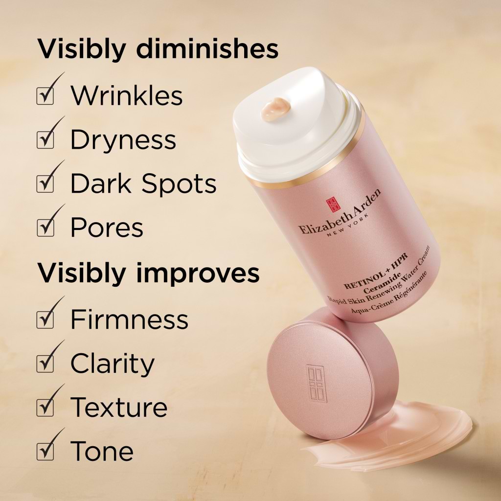 Elizabeth Arden Retinol + HPR Ceramide Rapid Skin Renewing Water Cream 50ml - ELIZABETH ARDEN - Duty Free