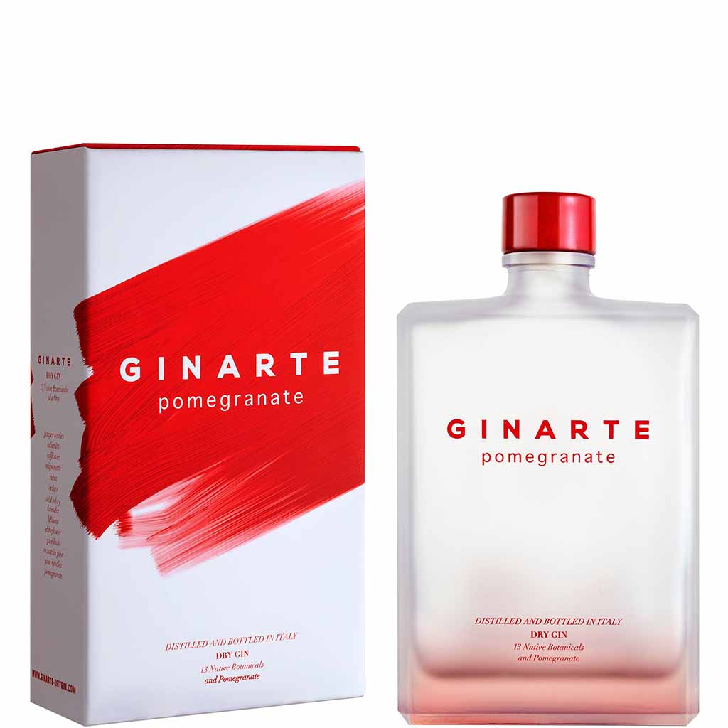 Ginarte Dry Gin Pomegranate 43.5% 700ml Gift Box - GINARTE - Duty Free