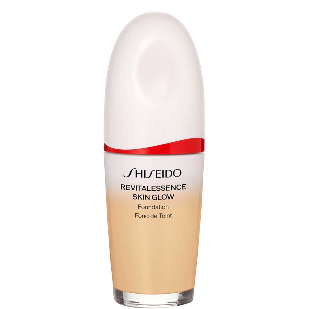Shiseido Revitalessence Skin Glow Make Up - SHISEIDO - Duty Free - SHISEIDO Revitalessence Skin Glow Foundation. תוך שבוע בלבד, העור חלק ובהיר יותר, עם קמטוטים מופחתים בעליל^. מייקאפ פעיל לטיפוח העור הניתן לבנייה, מעניק כיסוי