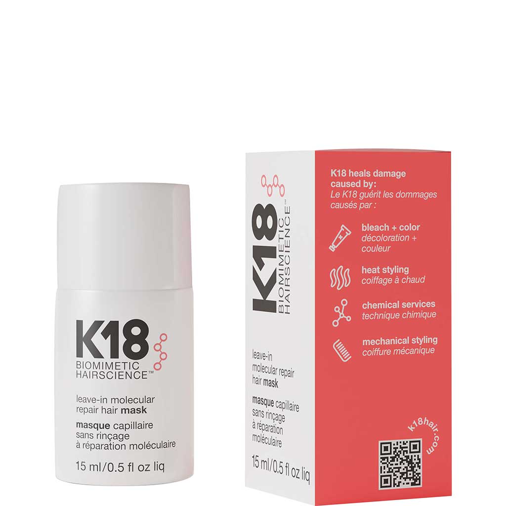 K18 Leave-in Molecular Repair Hair Mask 15ml - K18 - Duty Free