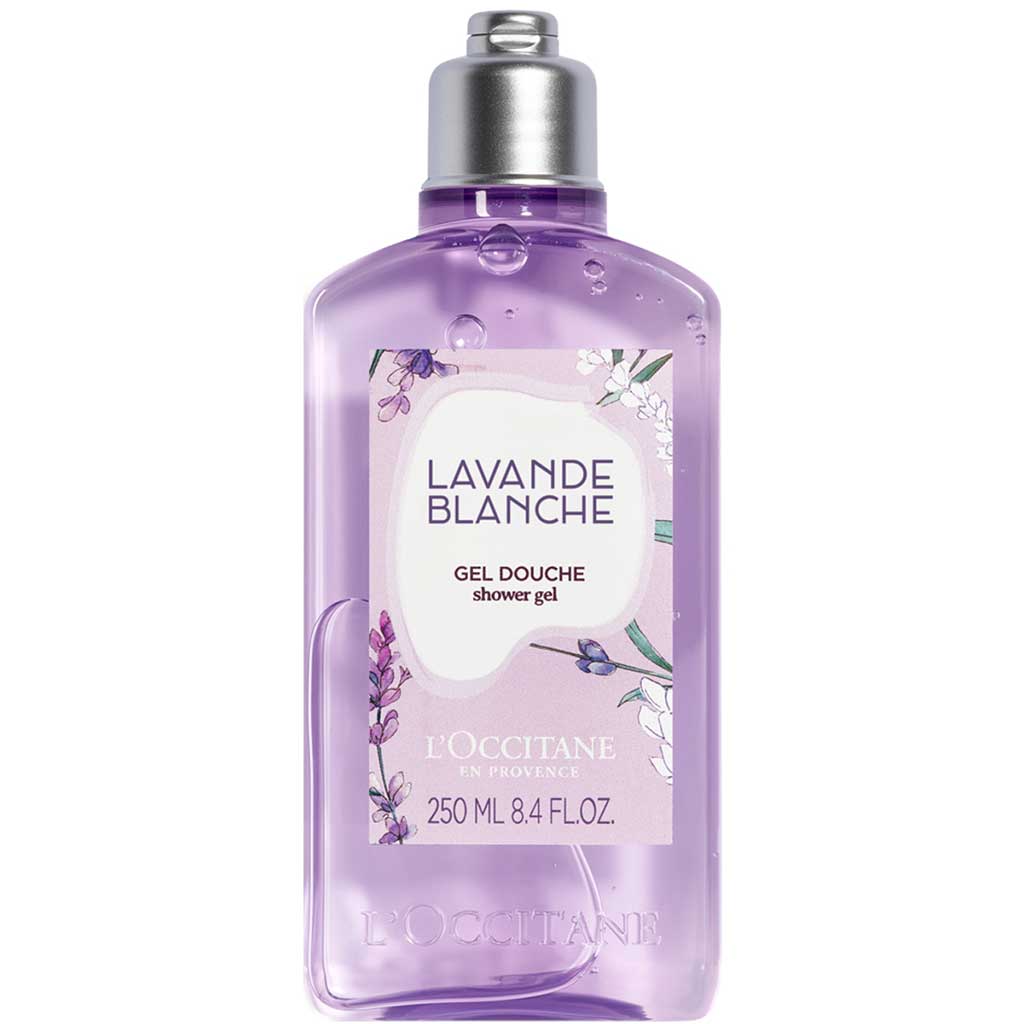 L'Occitane White Lavender Body Shower Gel 250ml - LOCCITANE - Duty Free