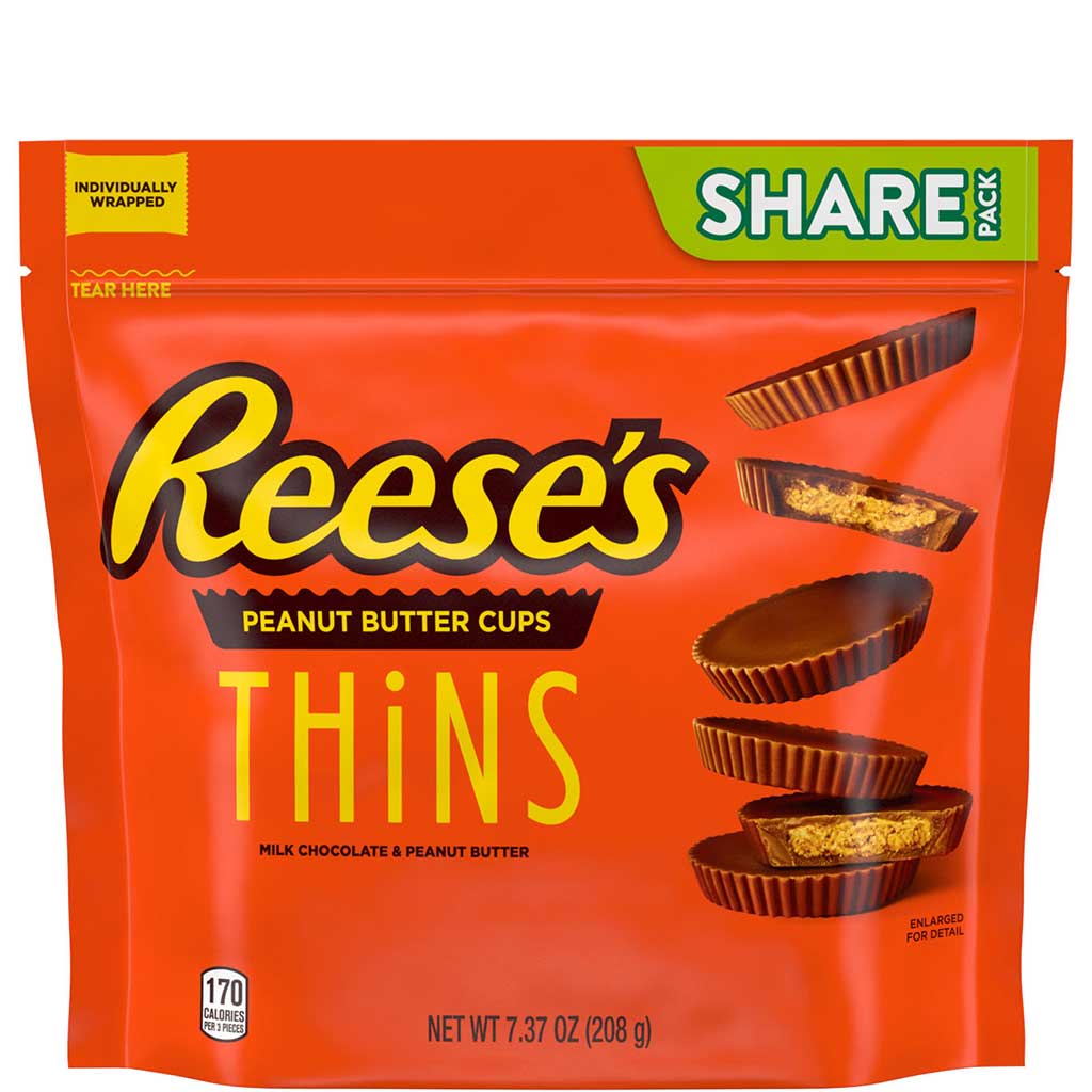 Reeses Milk Thins Pouche 209g - REESE'S - Duty Free Reeses Milk Thins Pouche 209g - REESE'S - Duty Free