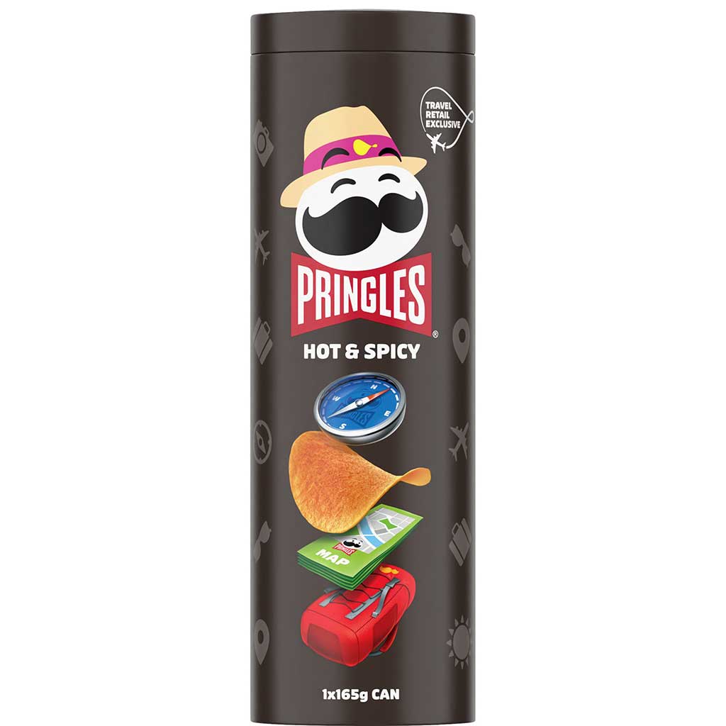 Pringles Hot &amp; Spicy Tin 165g - PRINGLES - Duty Free