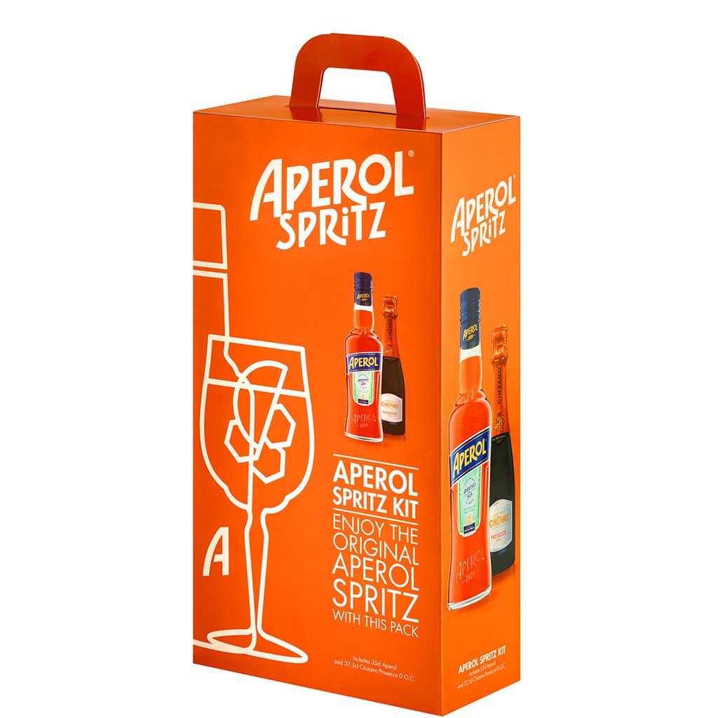 Aperol Spritz 11% 375ml + 375ml Giftpack - APEROL - Duty Free Aperol Spritz 11% 375ml + 375ml Giftpack - APEROL - Duty Free