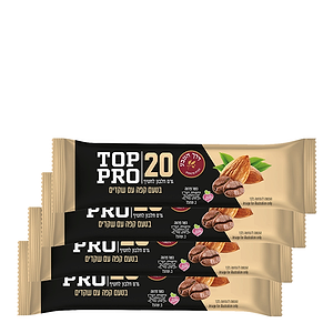 Derech Hateva Top Pro Protein Bar Almond- Coffee (4x60g) 240g - DERECH HATEVA - Duty Free Derech Hateva Top Pro Protein Bar Almond- Coffee (4x60g) 240g - DERECH HATEVA - Duty Free