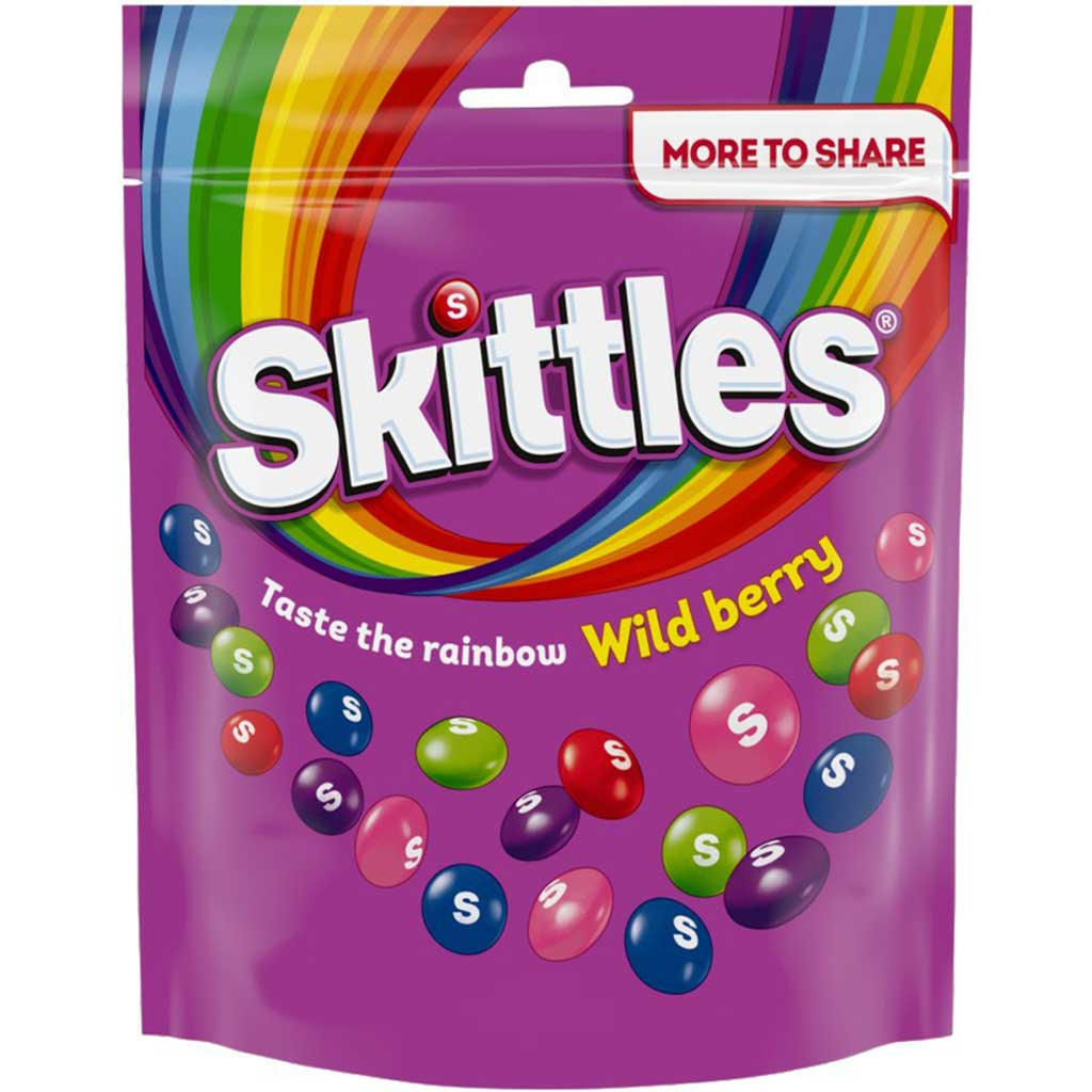 Skittles Wildberry Pouch 318g - SKITTLES - Duty Free