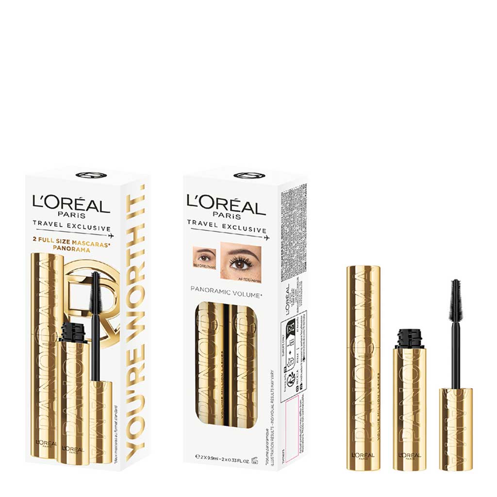 Loreal Paris Volume Million Lashes Panorama Black Mascara Duo Set - LOREAL PARIS - Duty Free