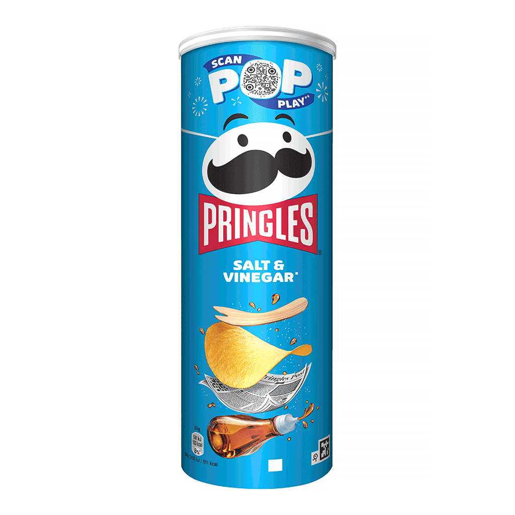 Pringles Salt &amp; Vinegar 165g - PRINGLES - Duty Free
