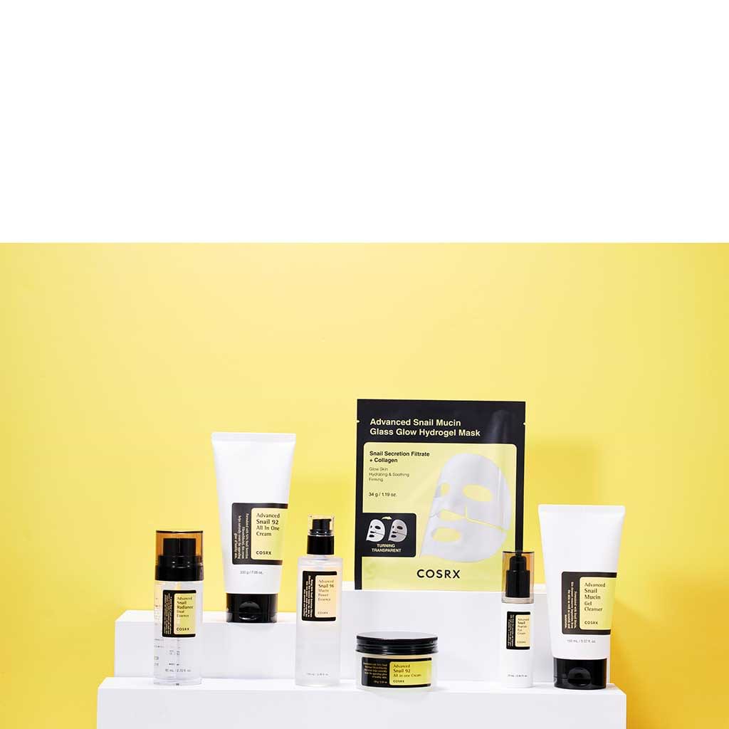Cosrx Advanced Snail Mucin Glass Glow Hydrogel Face Mask 3units Set - COSRX - Duty Free