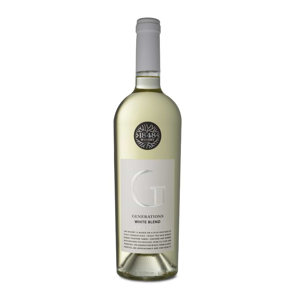 Winery 1848 Generations Dry White Blend Wine 750ml - 1848 - Duty Free