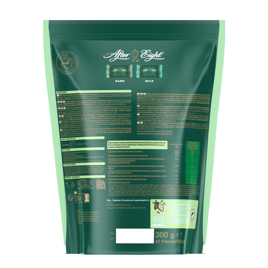 After 8 Mint Pralines Bag 300g - AFTER 8 - Duty Free