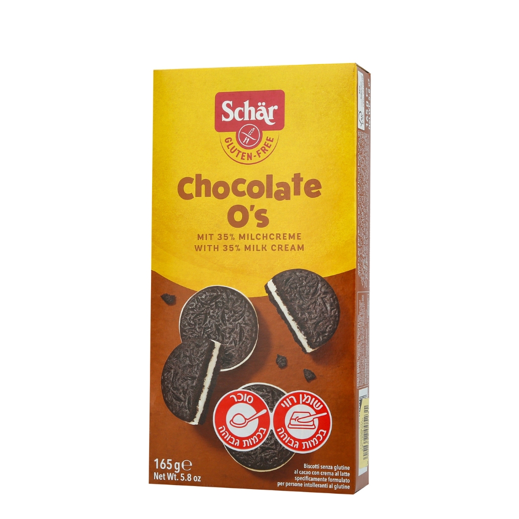 Schar Chocolate O\'s Cookies Gluten Free 165g - SCHAR - Duty Free