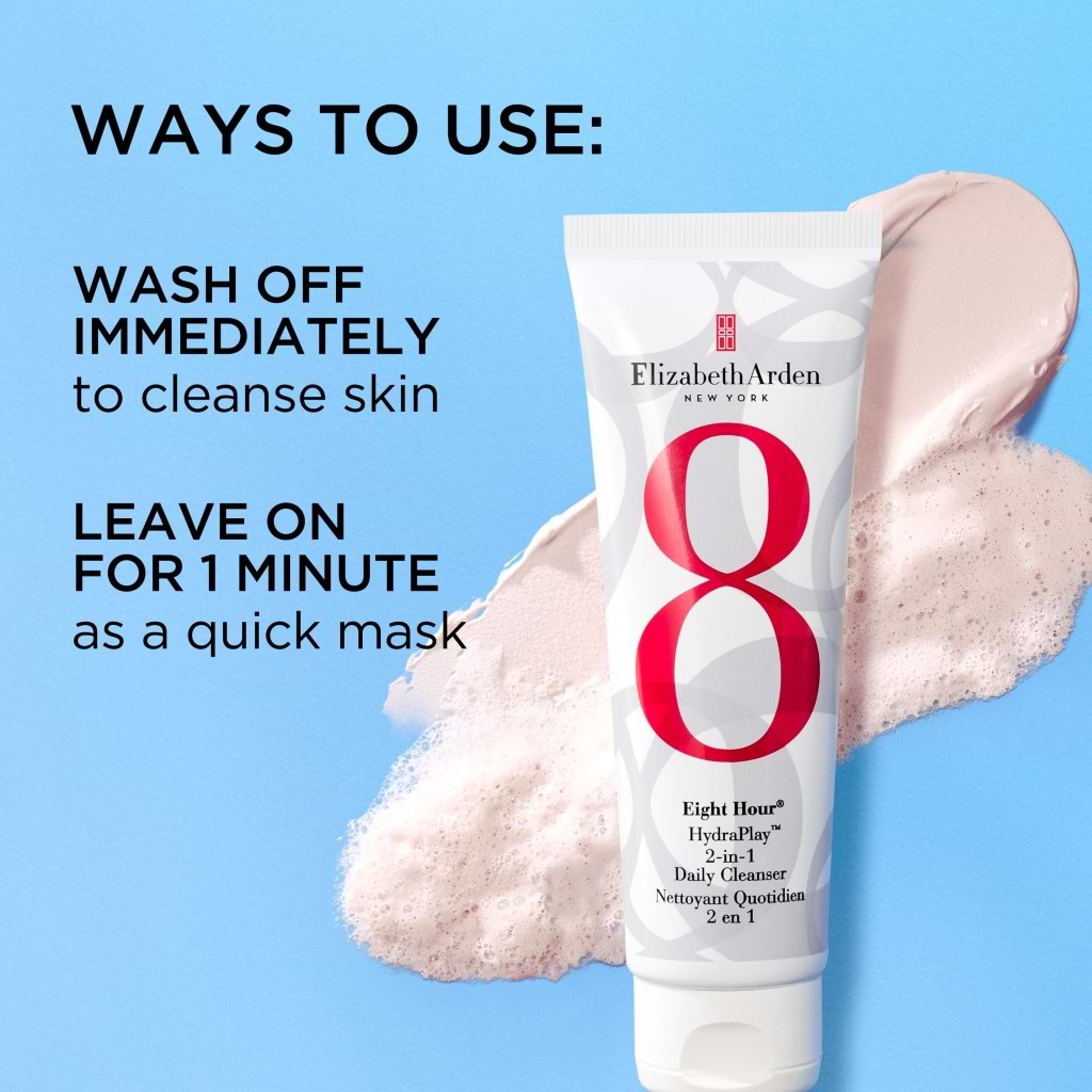 Elizabeth Arden Eight Hour HydraPlay(TM) 2-in-1 Daily Cleanser, 125ml - ELIZABETH ARDEN - Duty Free