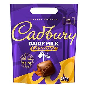 Cadbury Dairy Milk Caramel Chunks Pouch 250g - CADBURY - Duty Free Cadbury Dairy Milk Caramel Chunks Pouch 250g - CADBURY - Duty Free