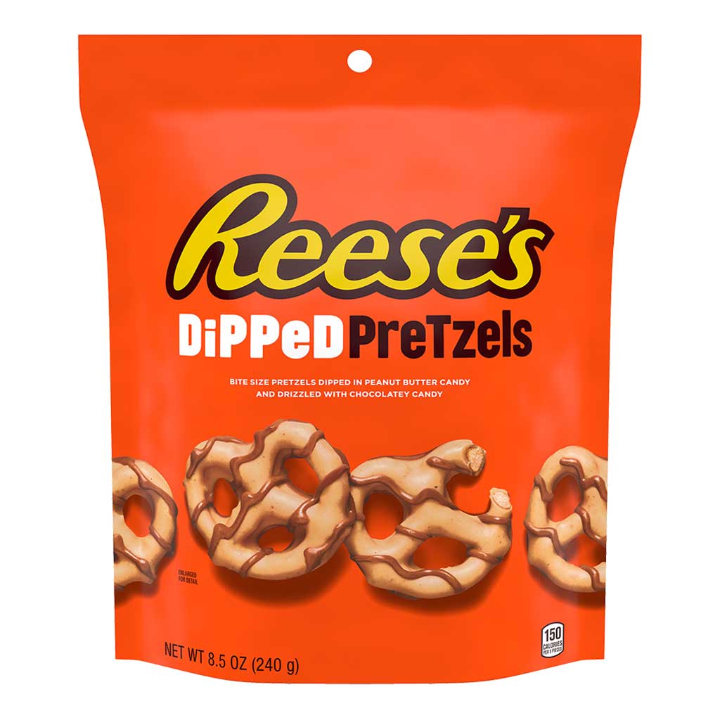 Reeses Dipped Pretzels 240g - REESE'S - Duty Free Reeses Dipped Pretzels 240g - REESE'S - Duty Free