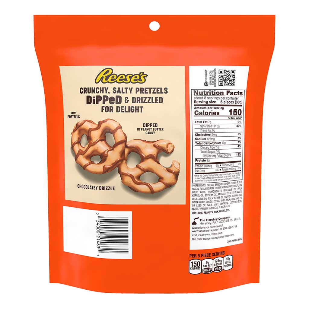 Reeses Dipped Pretzels 240g - REESE'S - Duty Free