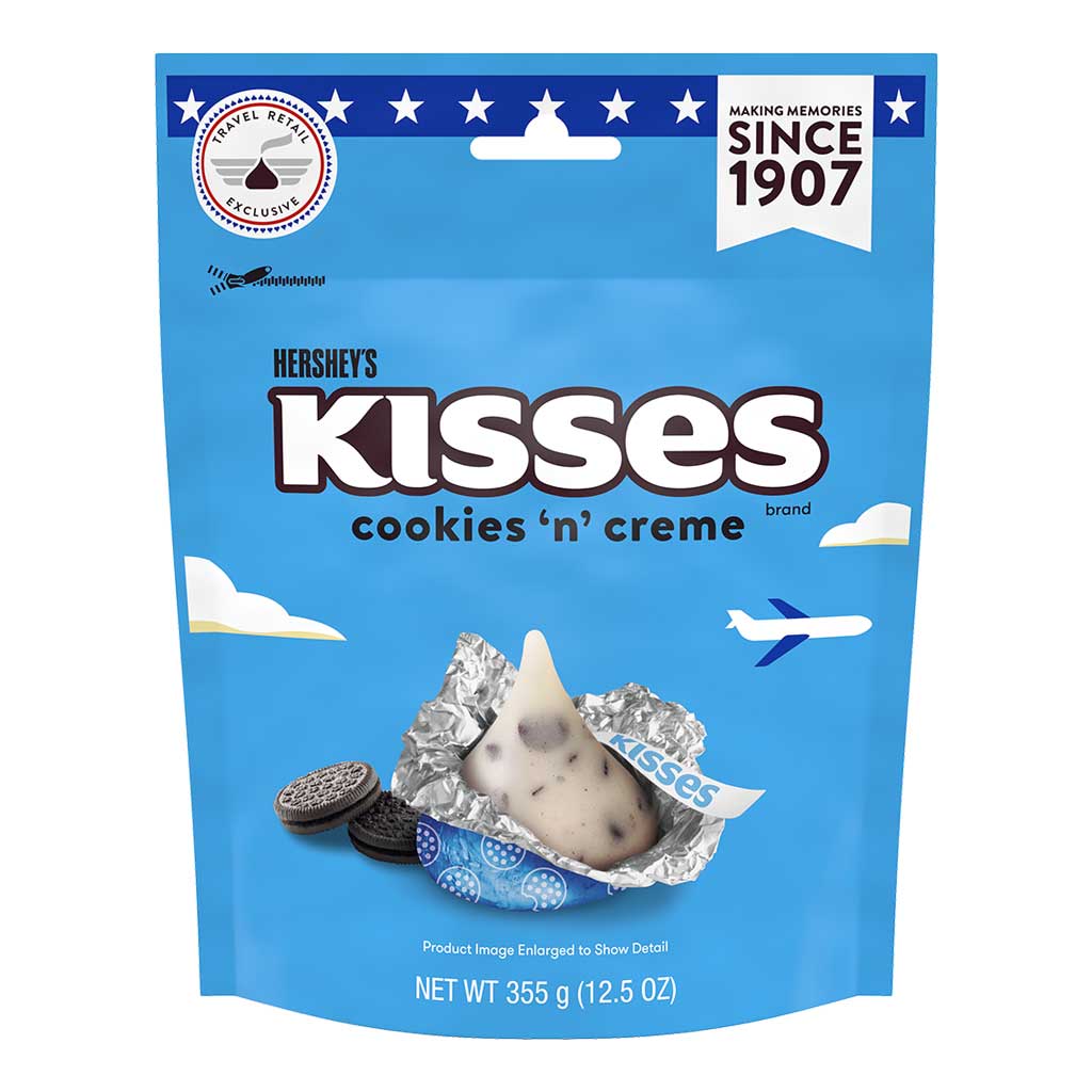 Hershey's Kisses Cookies 'n" Creme 355g - HERSHEYS - Duty Free