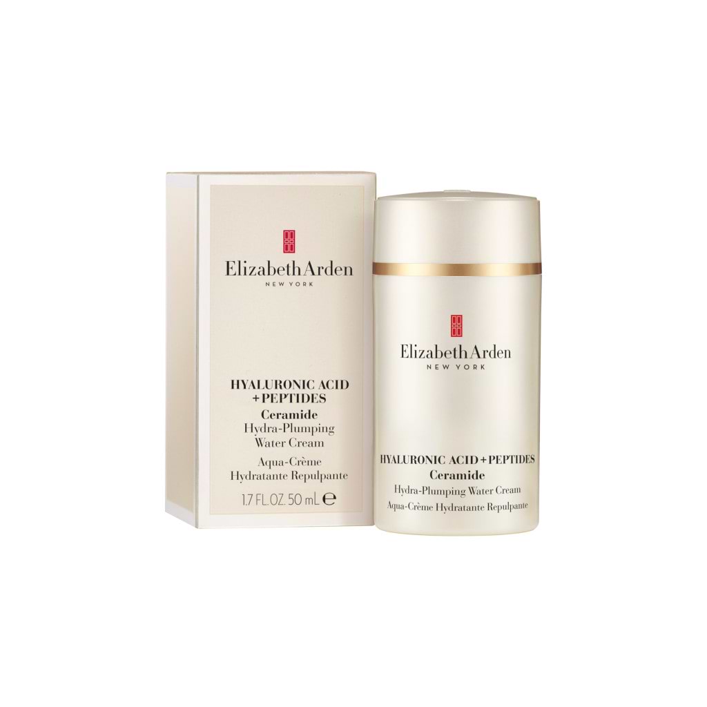 Elizabeth Arden Ceramide Hyaluronic Acid And Peptides Hydra Plumping Water Face Cream 50ml - ELIZABETH ARDEN - Duty Free