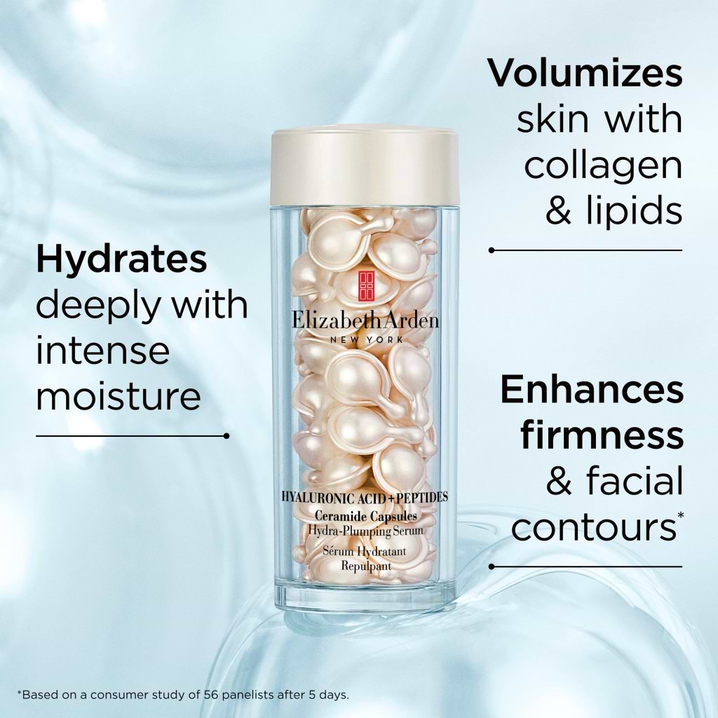 Elizabeth Arden Ceramide Hyaluronic Acid And Peptides Hydra Plumping Face Capsules 60unit - ELIZABETH ARDEN - Duty Free