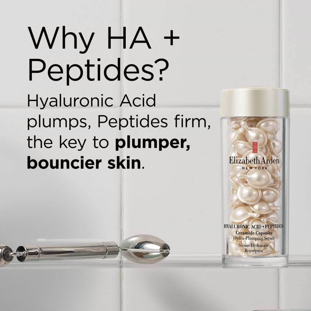 Elizabeth Arden Ceramide Hyaluronic Acid And Peptides Hydra Plumping Face Capsules 60unit - ELIZABETH ARDEN - Duty Free