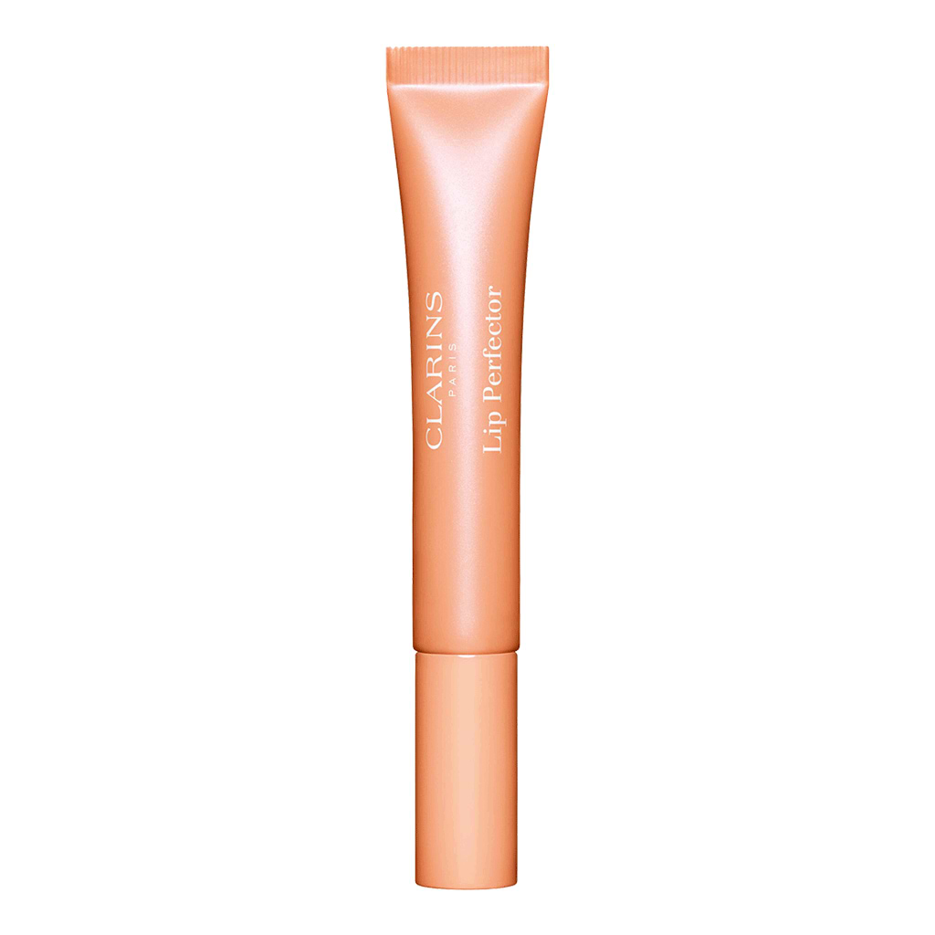 Clarins Lip Perfector Lipgloss - CLARINS - Duty Free - גלוס קרם שהוא הכל באחד המחליק על השפתיים ומשאיר אותן מבריקות ונוצצות במריחה אחת בלבד. הוא מעצב את השפתיים ומעצים את הזוהר שלהן , בעוד מרקם הג'ל עם פפטידים