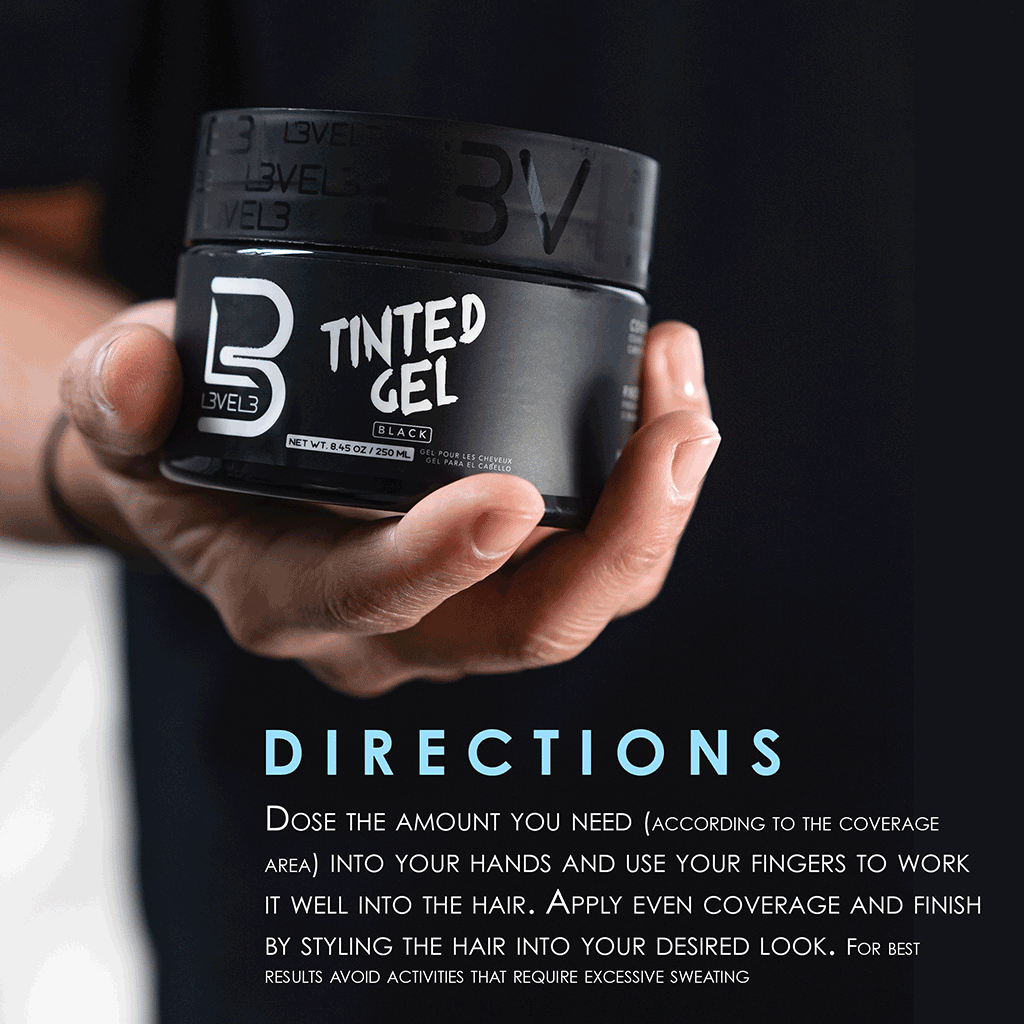 Level3 Tinted Gel Black 250ml - LEVEL3 - Duty Free