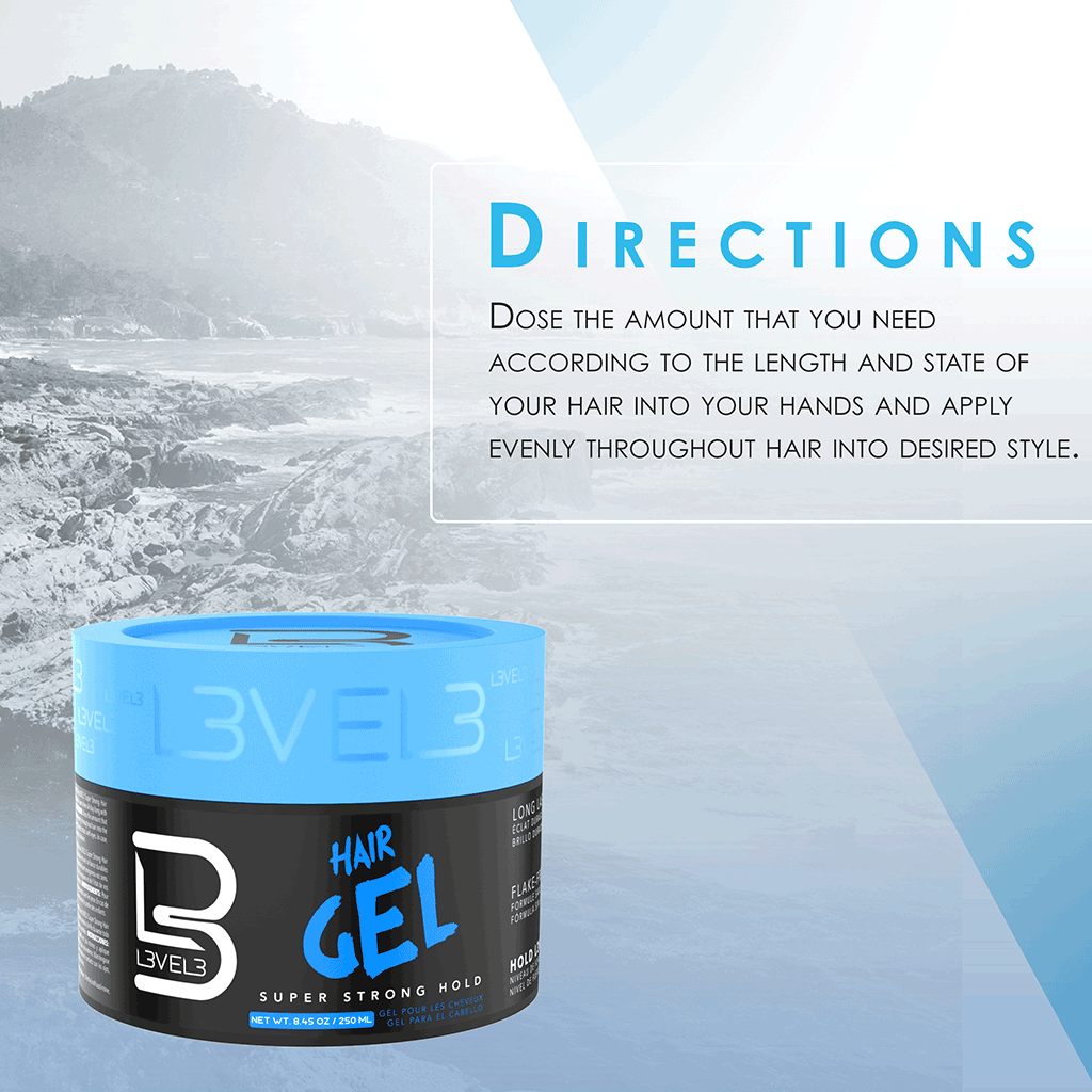 Level3 Super Strong Hair Gel 250ml - LEVEL3 - Duty Free