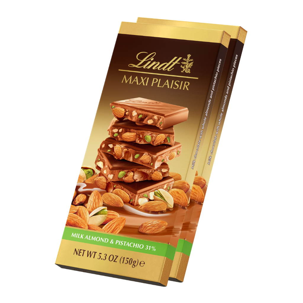 Lindt Set Maxi Plaisir Almond Pistachio 150gx2 - LINDT - Duty Free