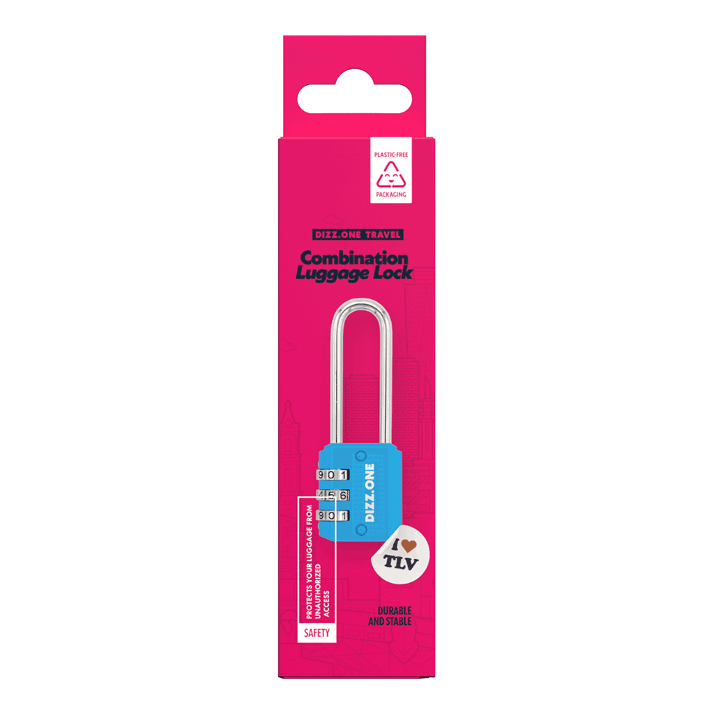 Dizz.one 3-digit Combination Lock With Extended Shackle - DIZZ.ONE - Duty Free