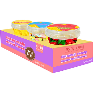 Jr Gummy Candy Assorted Flavors 3x200g - JR DUTY FREE - Duty Free Jr Gummy Candy Assorted Flavors 3x200g - JR DUTY FREE - Duty Free