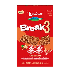 Loacker Break 3 Chocolate 6x19g - LOACKER - Duty Free Loacker Break 3 Chocolate 6x19g - LOACKER - Duty Free