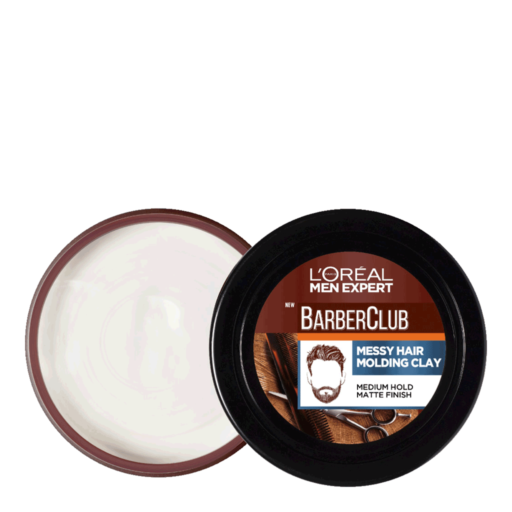 Loreal Paris Men Expert Barber Club Messy Hair Clay 75ml - LOREAL PARIS - Duty Free