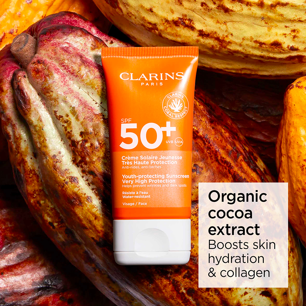 Clarins Youth Protecting Sunscreen Spf50+ 50ml - CLARINS - Duty Free