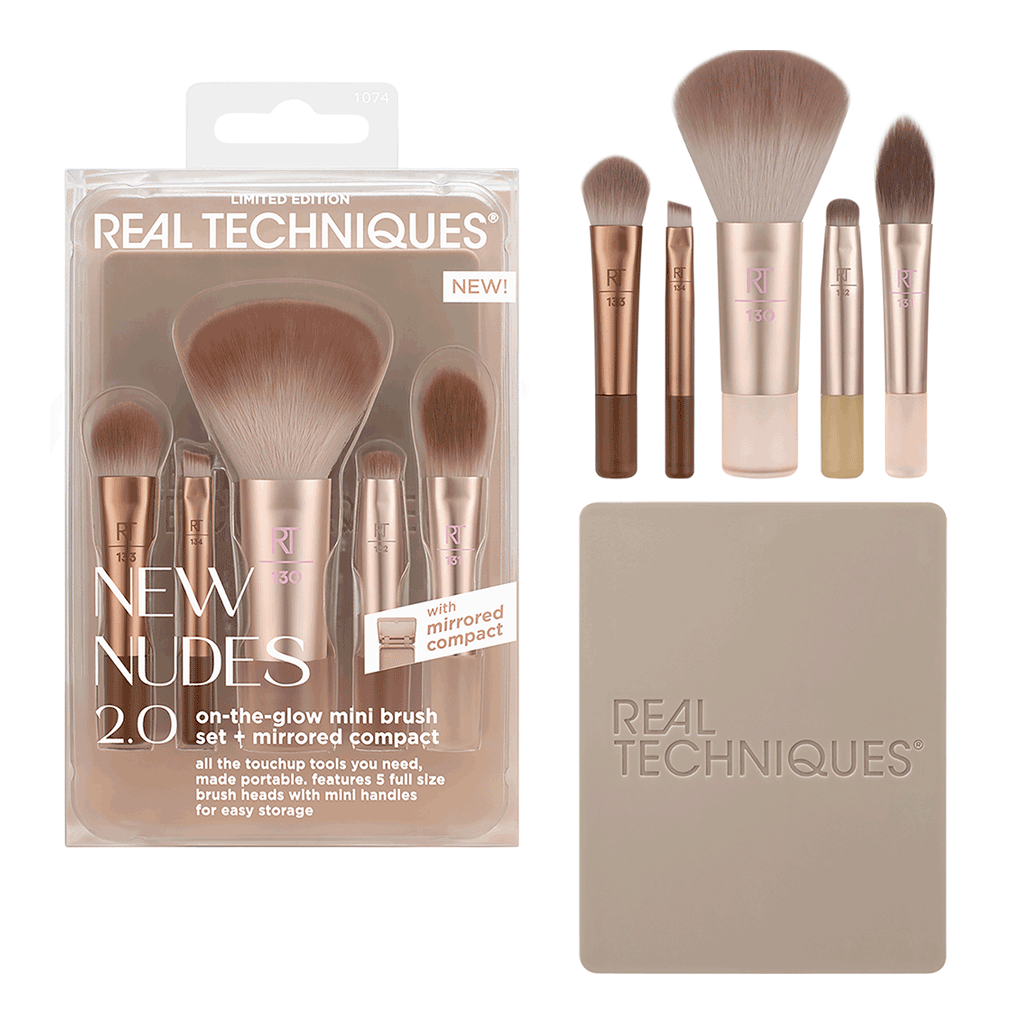 Real Techniques On-the-glow Mini Brush Set - REAL TECHNIQUES - Duty Free