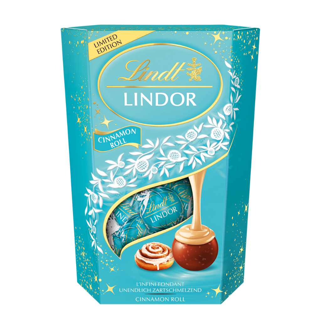 Lindor Cinnamon Roll Cornet Gift Box 212g - LINDOR - Duty Free