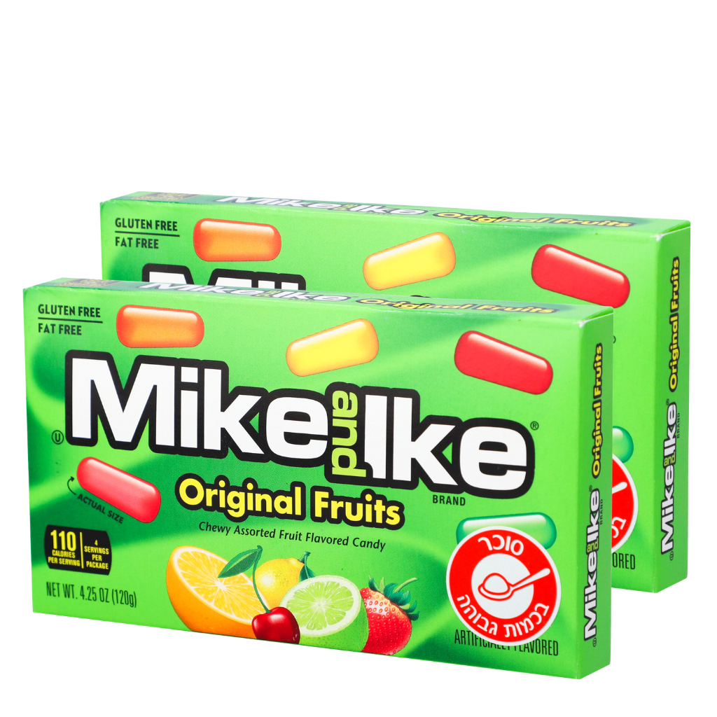 Mike &amp; Ike Original Fruits 2x120g - MIKE AND IKE - Duty Free