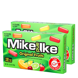 Mike & Ike Original Fruits 2x120g - MIKE AND IKE - Duty Free Mike & Ike Original Fruits 2x120g - MIKE AND IKE - Duty Free