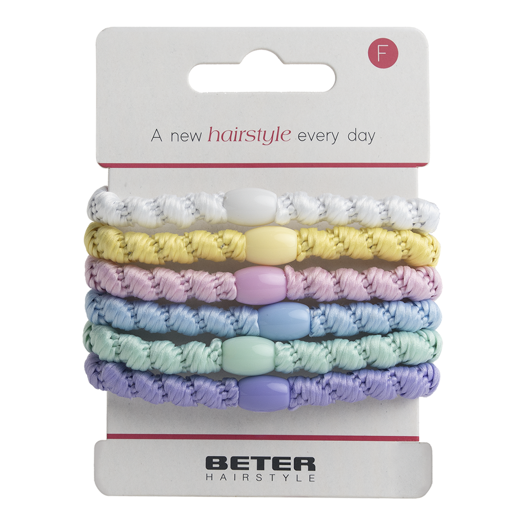 Beter Scrunchies Stripes Pattern 5 Pcs - BETER - Duty Free