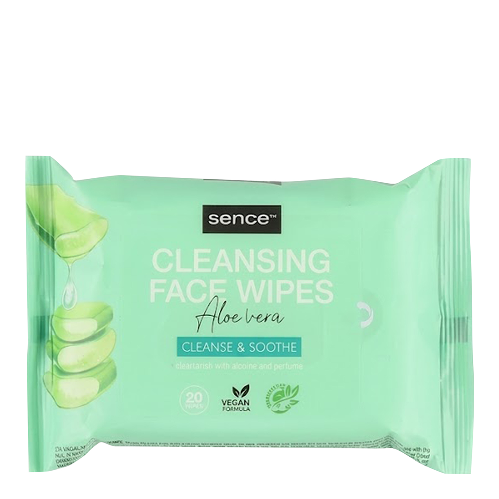 Sence Facial Cleansing Wipes With Aloe Vera 20 Pcs - SENCE - Duty Free