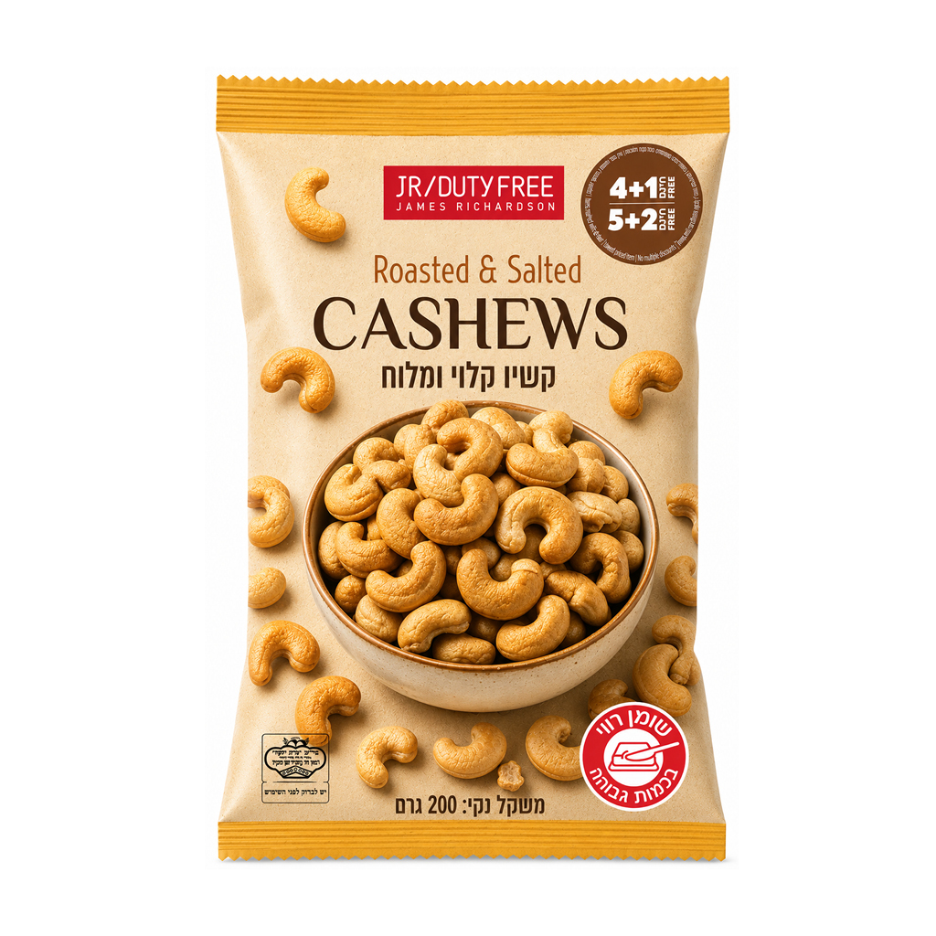 JR Roasted and Salted Cashews 200g - JR DUTY FREE - Duty Free