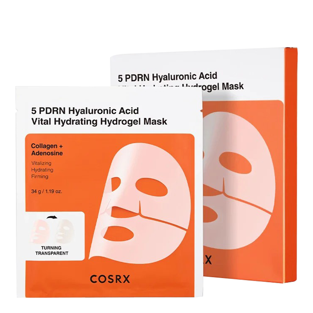 Cosrx 5 Pdrn Hyaluronic Acid Vital Hydrating Hydrogel Face Mask Set 3unit - COSRX - Duty Free