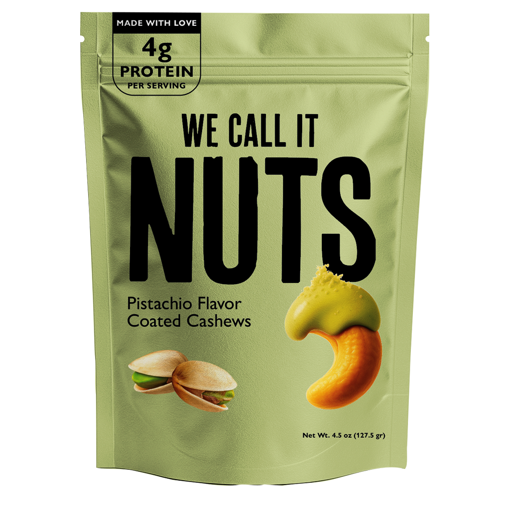 We call it NUTS Pistachio Flavor Coated Cashews 150g - WE CALL IT NUTS - Duty Free