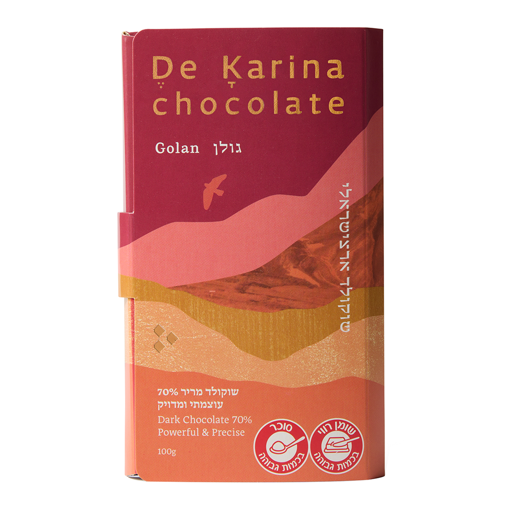 De Karina Golan-dark Chocolate 70% Pawerful & Pricise 100g - DE KARINA - Duty Free